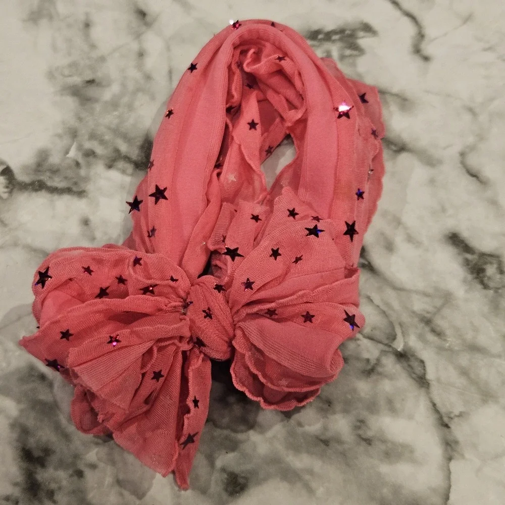 Large Headband‎ Bow Lot of 3 Girls Sparkle Star & Sequin Hair Accessories